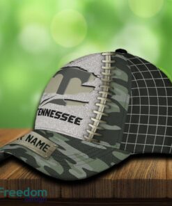 Tennessee Volunteers 3D Hat And Cap Beach Design Camo Green For Fans Gift Custom Name - Tennessee Volunteers 3D Hat And Cap Camo_3
