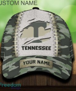 Tennessee Volunteers 3D Hat And Cap Beach Design Camo Green For Fans Gift Custom Name