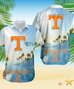 Tennessee Volunteers NCAA Tropical Beach Blue Hawaiian Shirt