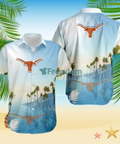 Texas Longhorns NCAA Tropical Beach Blue Hawaiian Shirt