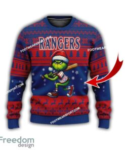 Texas Rangers New Grinch Ugly Christmas Sweater Gift For Men And Women Texas Rangers New Grinch Ugly Christmas Sweater Gift For Men And Women