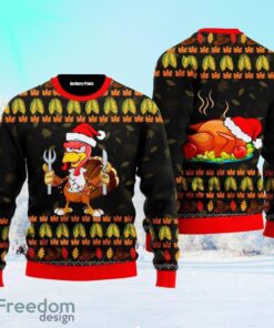 Thanksgiving Turkey Autumn Ugly Christmas Sweater Pattern Ugly Christmas Sweater For Men And Women