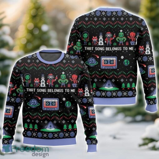 “That song belongs to me”, Guardians of the Galaxy Christmas Ugly Christmas Sweater 3D All Printed Sweater Christmas Gift Product Photo 1