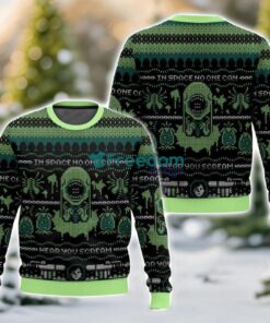 The Alien, No One Can Hear You Scream Ugly Christmas Sweater For Men And Women Christmas Holiday Gift