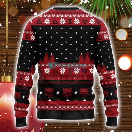 The Witcher Red Ugly Christmas Sweater Amazing Gift Idea Christmas Party Gift Product Photo 2