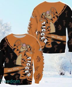 Tigger Orange Black Pattern Stripes Disney 3d Sweater