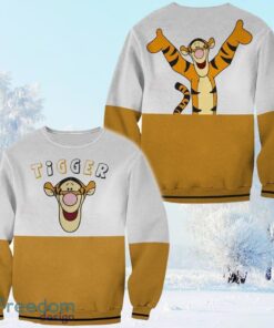 Tigger Tiger Striped Colorblock Disney 3d Sweatshirt