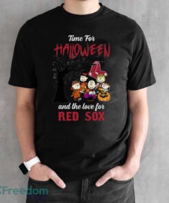 Time For Halloween & The Love For Boston Red Sox Limited Edition Shirt - Black Unisex T-Shirt