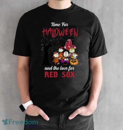 Time For Halloween & The Love For Boston Red Sox Limited Edition Shirt - Black Unisex T-Shirt