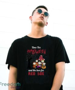 Time For Halloween & The Love For Boston Red Sox Limited Edition Shirt - G500 Gildan T-Shirt