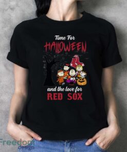 Time For Halloween & The Love For Boston Red Sox Limited Edition Shirt - Ladies T-Shirt