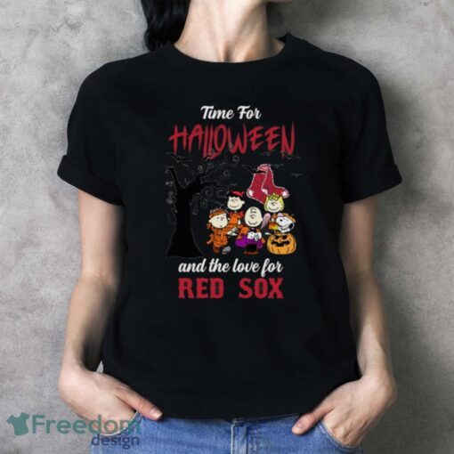 Time For Halloween & The Love For Boston Red Sox Limited Edition Shirt - Ladies T-Shirt