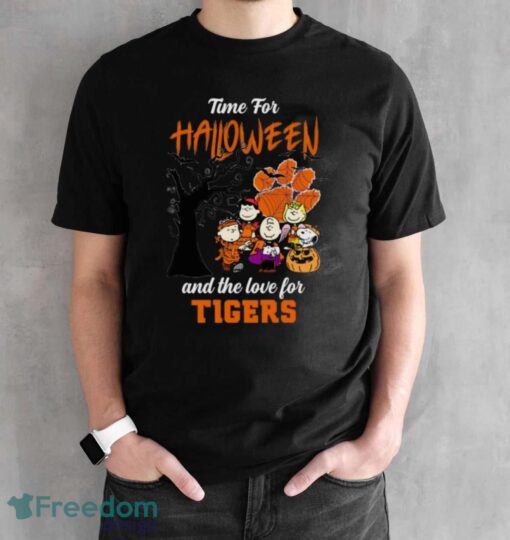 Time For Halloween & The Love For Clemson Tigers Limited Edition Shirt - Black Unisex T-Shirt