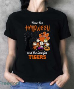 Time For Halloween & The Love For Clemson Tigers Limited Edition Shirt - Ladies T-Shirt