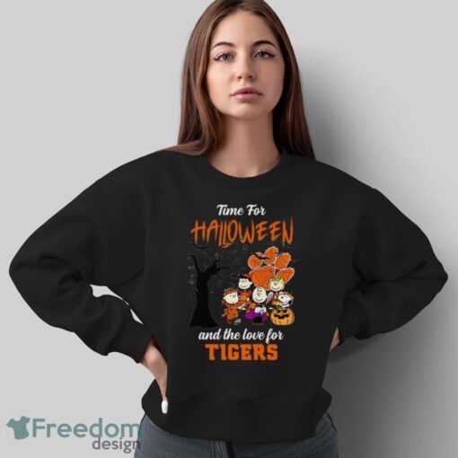 Time For Halloween & The Love For Clemson Tigers Limited Edition Shirt - Sweatshirt