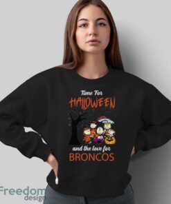 Time For Halloween & The Love For Denver Broncos Limited Edition Shirt - Sweatshirt