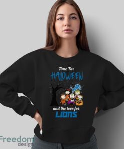 Time For Halloween & The Love For Detroit Lions Limited Edition Shirt - Sweatshirt