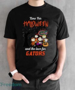 Time For Halloween & The Love For Florida Gators Limited Edition Shirt - Black Unisex T-Shirt