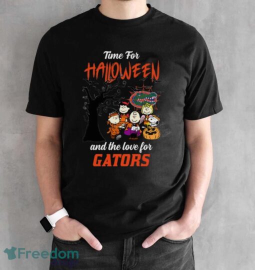 Time For Halloween & The Love For Florida Gators Limited Edition Shirt - Black Unisex T-Shirt