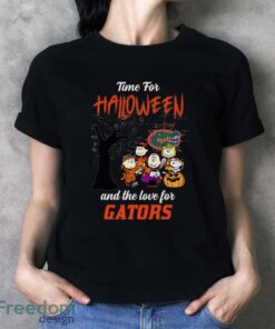 Time For Halloween & The Love For Florida Gators Limited Edition Shirt - Ladies T-Shirt