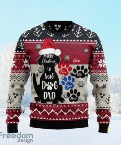 To Best Dog Dad Ugly Christmas Sweater Show Your Love For Your Furry Friend