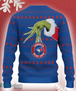 Toronto Blue Jays Grinch Driving Funny 3D Ugly Christmas Sweater For Men Women - Toronto Blue Jays Christmas Sweater Grinch Driving Photo 3