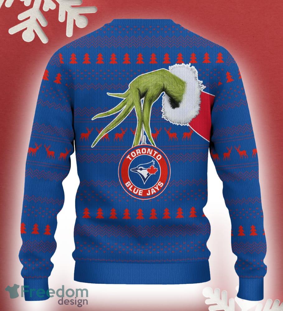 Toronto Blue Jays Grinch Driving Funny 3D Ugly Christmas Sweater For Men Women image Toronto Blue Jays Grinch Driving Funny 3D Ugly Christmas Sweater For Men Women - Toronto Blue Jays Christmas Sweater Grinch Driving Photo 3