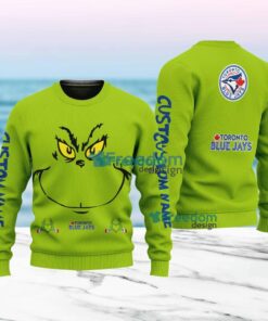Toronto Blue Jays MLB Ginch Face Funny Custom Name Ugly Sweater Merry Chistmas Gift For Fans