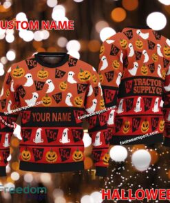 TRACTOR SUPPLY CO Custom Name Halloween Ugly Christmas Sweater AOP For Fans