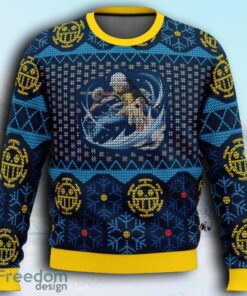 Trafalgar D Water Law One Piece Ugly Christmas Sweaters 3D Super Hot