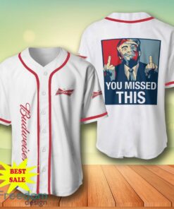 Trump Budweiser Baseball Jersey For Men And Women