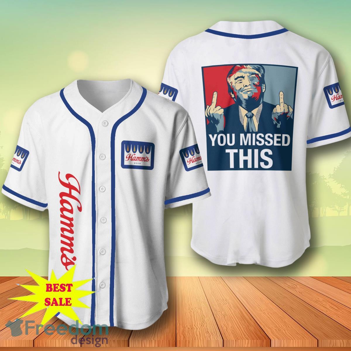 Trump Hamm's Beer Baseball Jersey For Men And Women image Trump Hamm's Beer Baseball Jersey For Men And Women