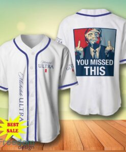 Trump Michelob Ultra Baseball Jersey For Men And Women Trump Michelob Ultra Baseball Jersey For Men And Women