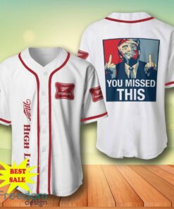 Trump Miller High Life Baseball Jersey For Men And Women