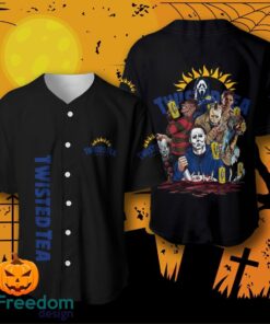 Twisted Tea Halloween Horror Characters Baseball Jersey For Men And Women