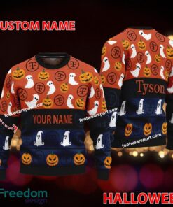 Tyson Foods Custom Name Halloween Knitted Christmas Sweater For Fans