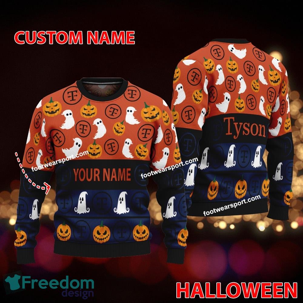 Tyson Foods Custom Name Halloween Knitted Christmas Sweater For Fans image Tyson Foods Custom Name Halloween Knitted Christmas Sweater For Fans - Tyson Foods Custom Name Halloween Knitted Christmas Sweater For Fans
