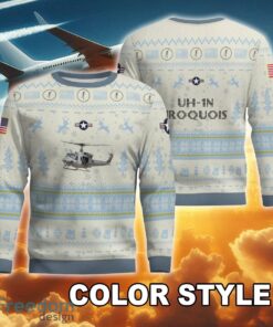 UH 1N Iroquois UH1N Twin Huey USMC New Pattern Aircraft Christmas Knitted Sweater For Veteran image UH-1N Iroquois UH1N Twin Huey USMC New Pattern Aircraft Christmas Knitted Sweater For Veteran - UH-1N Iroquois UH1N Twin Huey USMC Ugly Christmas Sweater AOP Photo 4