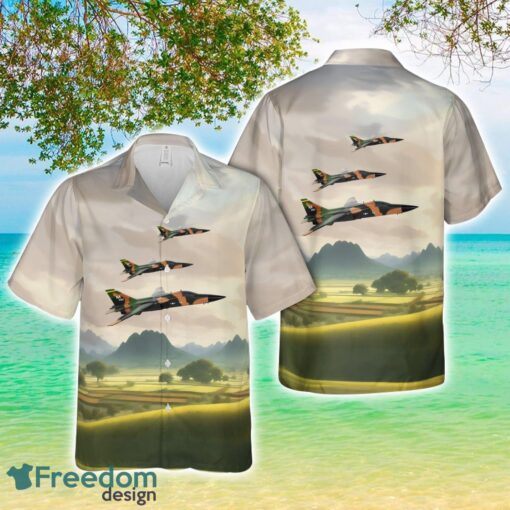 US Air Force 474th Tactical Fighter Wing F-111A Aloha 3D Hawaiian Shirt Product Photo 1