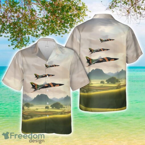 US Air Force 474th Tactical Fighter Wing F-111A Aloha 3D Hawaiian Shirt Product Photo 1