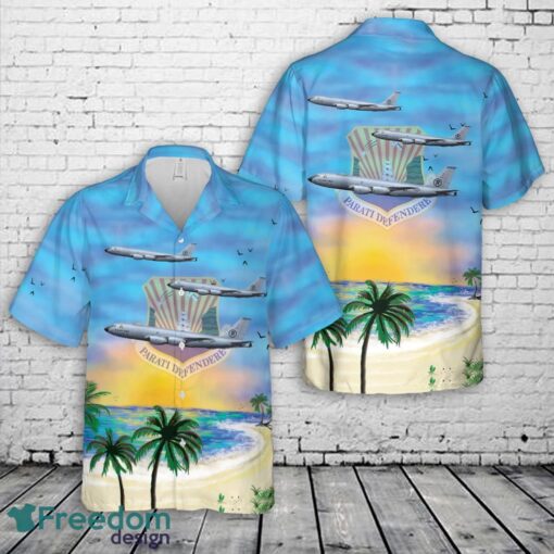 US Air Force KC-135R Stratotanker 6th Air Refueling Wing, 927th Air Refueling Wing, 58-0001 - MacDill AFB, FL Aloha 3D Hawaiian Shirt Product Photo 1