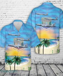 US Air Force KC-135R Stratotanker 6th Air Refueling Wing, 927th Air Refueling Wing, 58-0001 – MacDill AFB, FL Aloha 3D Hawaiian Shirt