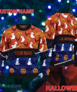 US Air Force Personalized Halloween Ugly Christmas Sweater Gift For Men And Women