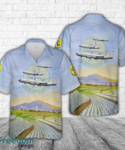 US Air Force RC-135U Rivet Sent 55th Wing, 45th Reconnaissance Squadron, 64-14849 – Offutt AFB, NE – 2017 Aloha 3D Hawaiian Shirt