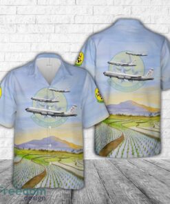 US Air Force RC-135U Rivet Sent 55th Wing, 45th Reconnaissance Squadron, 64-14849 – Offutt AFB, NE – 2017 Aloha 3D Hawaiian Shirt