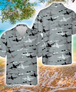 US Army Paratroopers Silhouette Aloha 3D Hawaiian Shirt