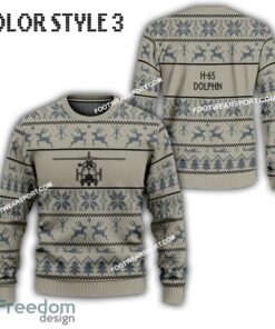 US Coast Guard H 65 Dolphin H65 USCG Aircraft US Coast Guard Knitted Christmas 3D Sweater Gift Holidays image US Coast Guard H-65 Dolphin H65 USCG Aircraft US Coast Guard Knitted Christmas 3D Sweater Gift Holidays - US Coast Guard H-65 Dolphin H65 USCG Aircraft Best Front Ugly Christmas Sweater Photo 3