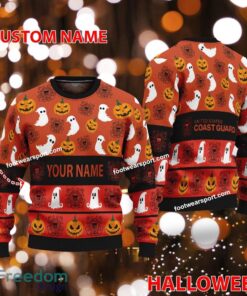 US Coast Guard Personalized Halloween Ugly Xmas Sweater AOP Gift Holidays