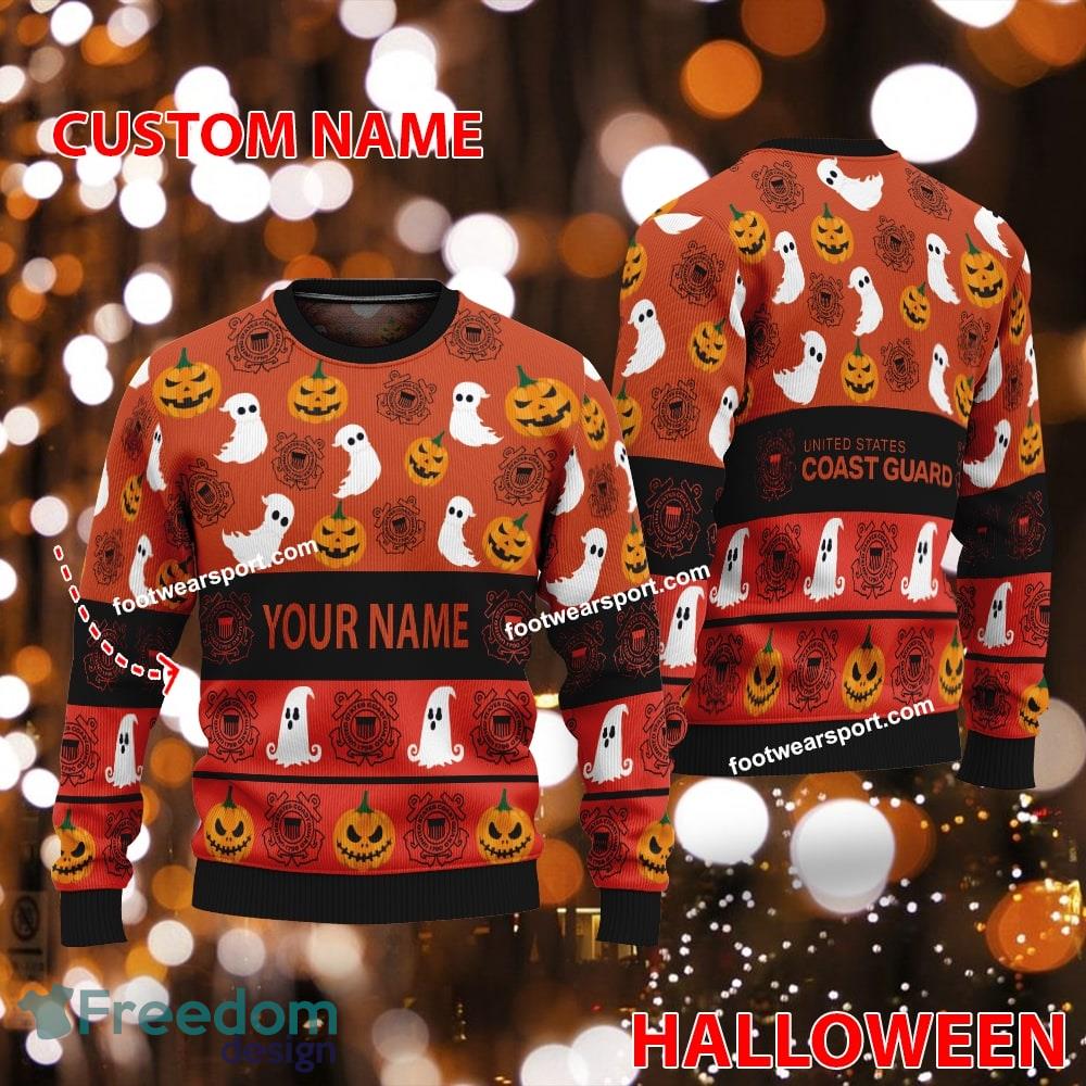 US Coast Guard Personalized Halloween Ugly Xmas Sweater AOP Gift Holidays image US Coast Guard Personalized Halloween Ugly Xmas Sweater AOP Gift Holidays - US Coast Guard Personalized Halloween Ugly Xmas Sweater AOP Gift Holidays