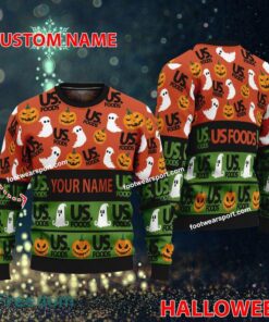 US FOODS Personalized Halloween Knitted Christmas Sweater For Fans